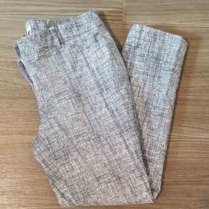Katherine Barclay Size 10 Black & White Cropped Stretch Pants